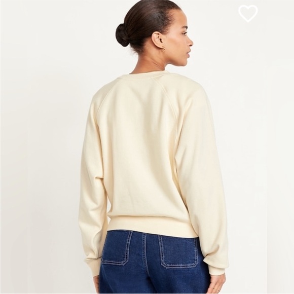 Old Navy New Cream Graphic Sweatshirt - Picture 2 of 2